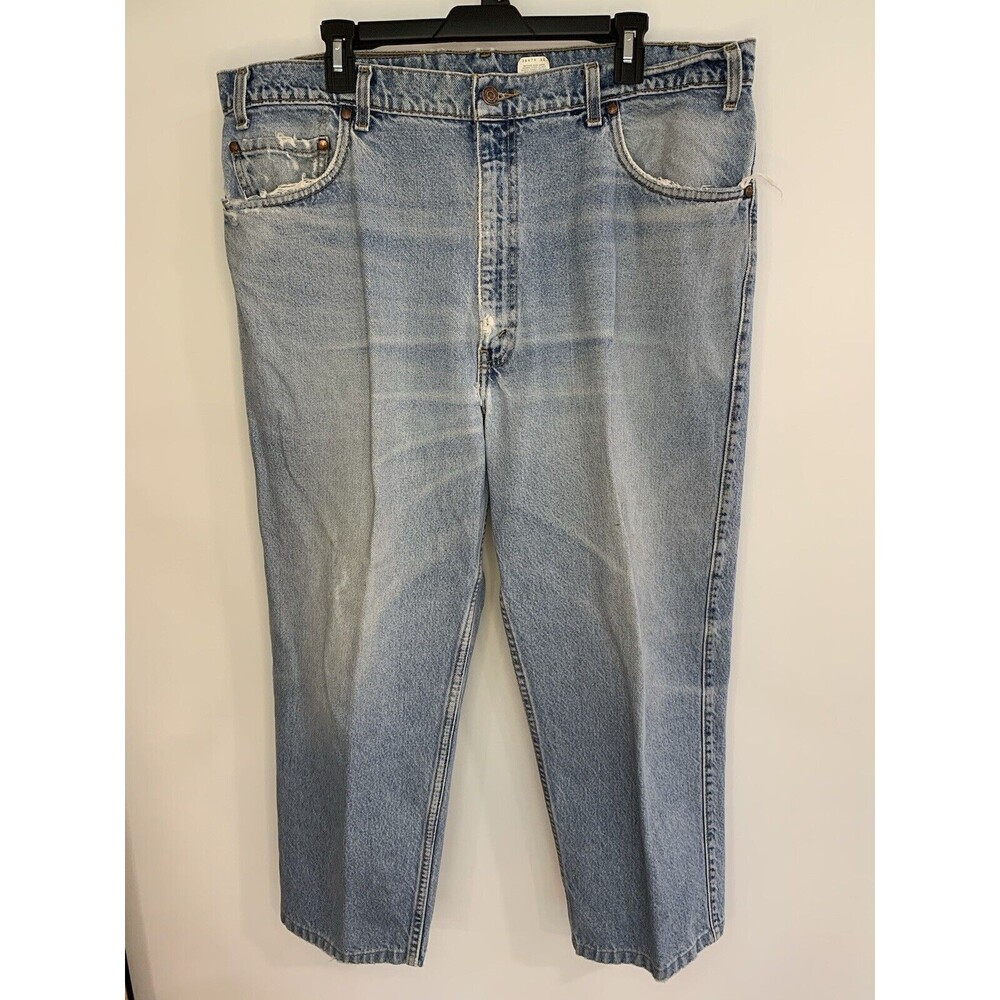 Vintage Levi's 540 Brown Tab Light Wash Jeans Men's 40 x 30